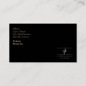 Ballroom Danser Instructeur Cava Rosa Slogan Visitekaartje (Achterkant)