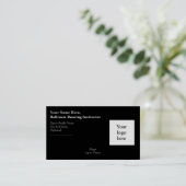 Ballroom Danser Instructor Logo Slogan Visitekaartje (Staand voorkant)