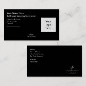 Ballroom Danser Instructor Logo Slogan Visitekaartje (Voorkant / Achterkant)