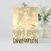 Ballroom danser Piruette Foxier Titanium Ivoor Kaart (Staand voorkant)