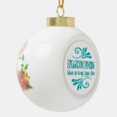 Ballroom danserend, gelukkig plaats keramische bal ornament (Links)