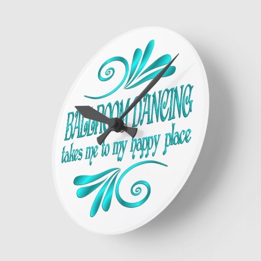 Ballroom danserend, gelukkig plaats ronde klok (Hoek)