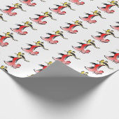 Ballroom dansers dansende koppels met dansende dan cadeaupapier (Hoek)