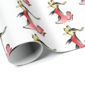 Ballroom dansers dansende koppels met dansende dan cadeaupapier (Rol Hoek)