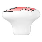 Ballroom dansers dansende koppels met dansende dan keramische knop (Zijkant)