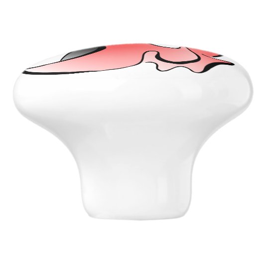 Ballroom dansers dansende koppels met dansende dan keramische knop (Zijkant)