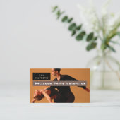 Ballroom dansers, dansinstructeur visitekaartje (Staand voorkant)