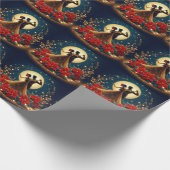 Ballroom Dansers Maanlicht Kerst Cadeaupapier (Hoek)