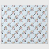 Ballroom dansers met muziek cadeaupapier (Vlak)