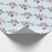 Ballroom dansers met muziek cadeaupapier (Hoek)