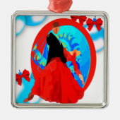 Ballroom dansers met Ornamenten en strikken kerst (Voorkant)