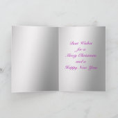 Ballroom dansers met Ornamenten Sneeuwkerst Kaart (Binnen)