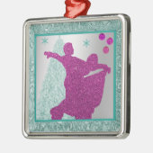 Ballroom dansers met Ornamenten Tree Christmas (Links)