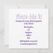 Ballroom dansers vrijgezellenfeest kaart (Achterkant)