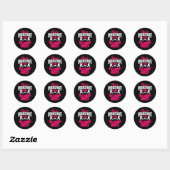 Ballroom dansles instructeur danspartner ronde sticker (Vel)