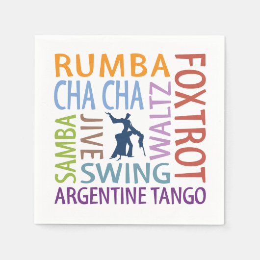 Ballroom-danspapier Servet (Voorkant)