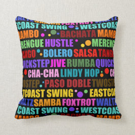 Ballroom dansstijlen | Kleurrijke danser Kussen