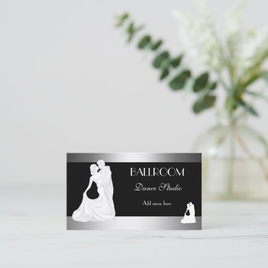 BALLROOM dansstudio danslessen 2 Visitekaartje (Staand voorkant)