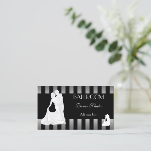 BALLROOM dansstudio danslessen 3 Visitekaartje (Staand voorkant)