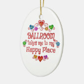 Ballroom Happy Place Keramisch Ornament (Links)