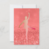 Ballroom Moderne Danser Piruette Roze Blush Foxier Kaart (Voorkant)