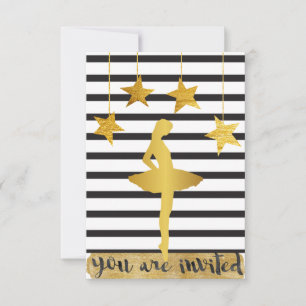 Ballroom Moderne Danser Piruette VIP uitnodiging