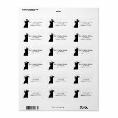 "Ballroom Paar" gepersonaliseerde Adresetiketten Etiket (Full Sheet)