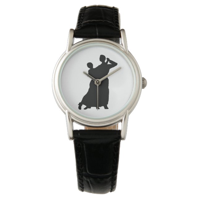 "Ballroom Paar" Lederen horloge (Voorkant)