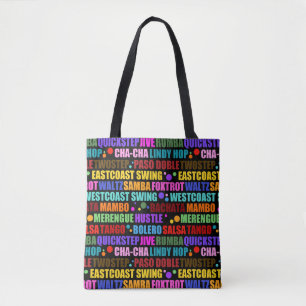 ballroomdansen Kleurrijke dansstijlen Tote Bag