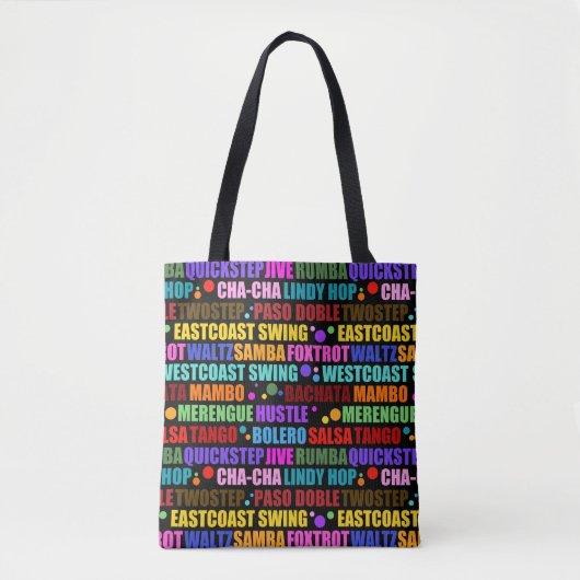 ballroomdansen | Kleurrijke dansstijlen Tote Bag (Voorkant)