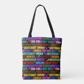 ballroomdansen | Kleurrijke dansstijlen Tote Bag (Achterkant)