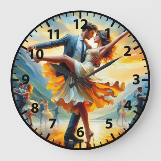 Ballroomdansen Swingdansparen Grote Klok (Voorkant)
