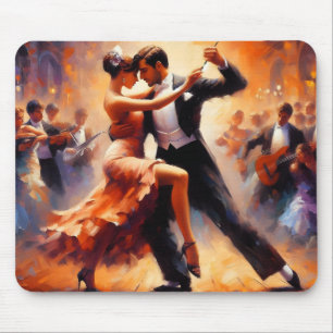 Ballroomdansende koppels dansmuziek muismat