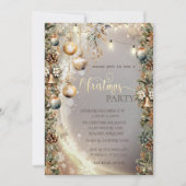  Balls Bells Pinecones Kerst Kaart (Voorkant)