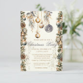  Balls Bells Pinecones Snowflakes Company Kaart (Staand voorkant)