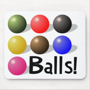 Balls Mousepad voor Snooker Players en ALL! Muismat