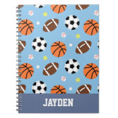 Balls Pattern Sports Journal Notitieboek (Voorkant)