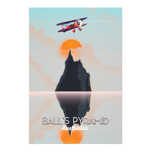 Balls Pyramid Australia  flight poster (Voorkant)