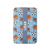 Balls Sportpoorten met een groot patroonbakkerhuis Badmat (Voorkant Verticaal)