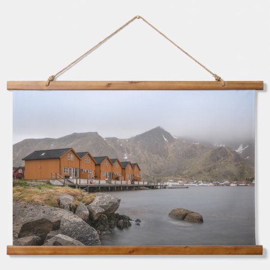 Ballstad Lofoten Hangend Wandkleed (Voorkant)
