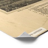 Ballston Spa New York 1890 Antiek Panorama Poster (Hoek)