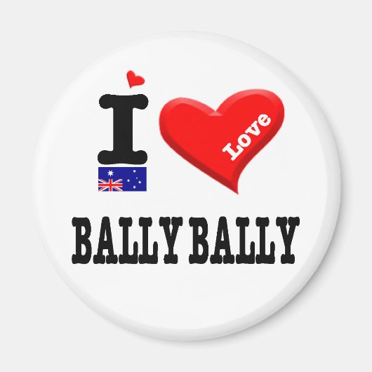 BALLY BALLY - I Love Magneet (Voorkant)