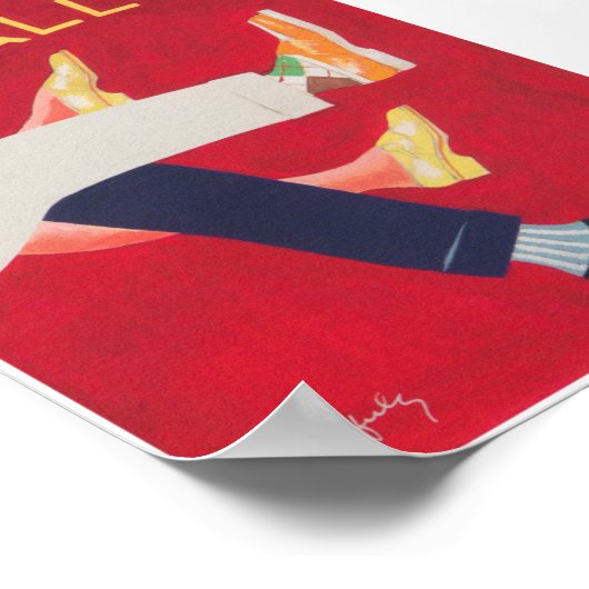 Bally laat het Poster van de  Mode zien (Hoek)