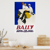 Bally, Shoes for Winter, Ski Poster (Keuken)