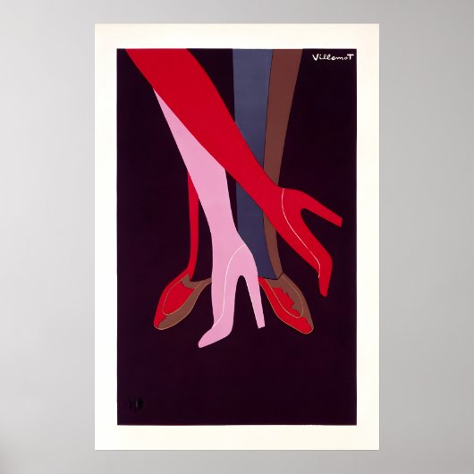 Bally Shoes Vintage Poster – Franse Modeprint (Voorkant)