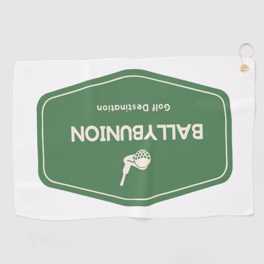 Ballybunion Ierland Golfbestemming Golfhanddoek (Horizontaal)