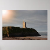 ballybunion - poster voor strandkasteel en kliffen (Voorkant)