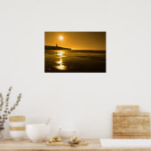 ballybunion sunny golden strand sunset poster (Keuken)