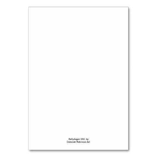 Ballydugan Mill Downpatrick Kaart (Achterkant)