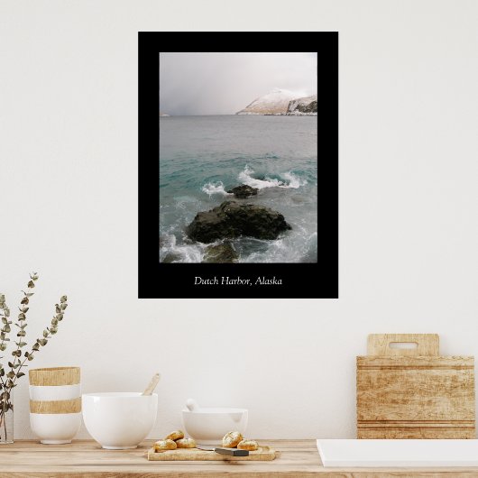 Ballyhoo Whirlpool, Nederlandse haven, Alaska Poster (Keuken)